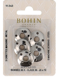 Bohin steel bobbins for sewing machines