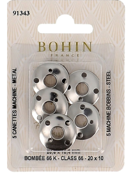 Bohin steel bobbins for sewing machines
