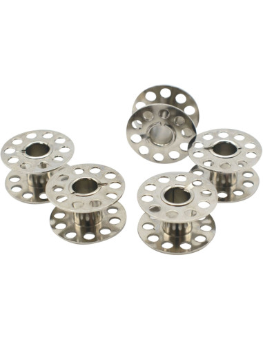Flat bobbins for sewing machine in Bohin steel