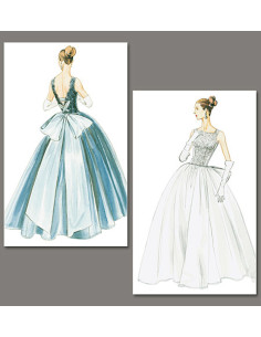 1956 Dress Pattern - Vogue 8729
