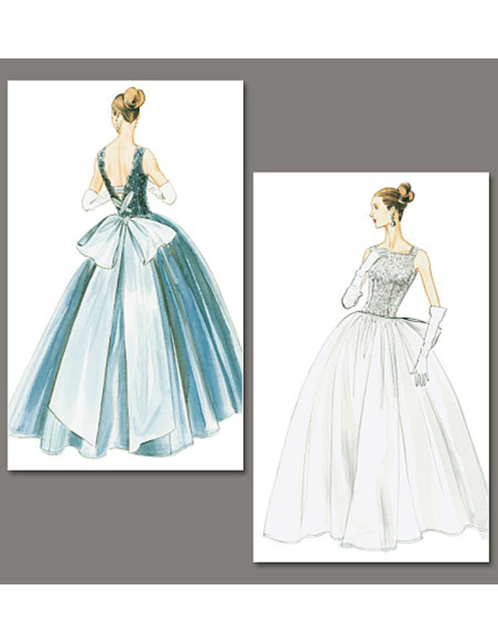 1956 Dress Pattern - Vogue 8729