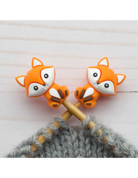 Stitch stoppers for knitting needles - Renardon