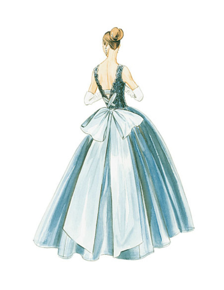 1956 Dress Pattern - Vogue 8729