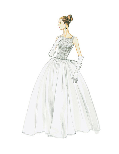 1956 Dress Pattern - Vogue 8729