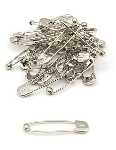 Box of 35 ball-head safety pins 52 mm Bohin