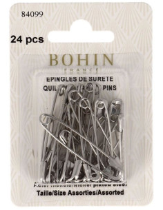 24 safety pins assortment card Bohin