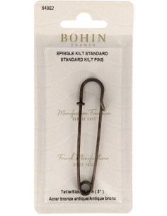 Kilt pin 76 mm - Antique bronze Bohin