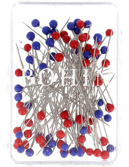Box of 80 ultra-fine pins with Murano glass heads by Bohin