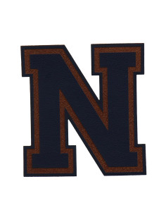 Extra fine letter pattern - N