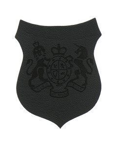 Extra fine pattern coat of arms "Dieu et mon droit" - Gray