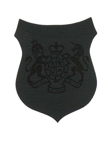 Extra fine pattern coat of arms "Dieu et mon droit" - Gray