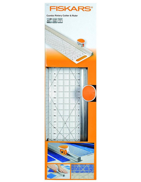 Fiskars 6" x 24" Rotary Cutter & Ruler Combo