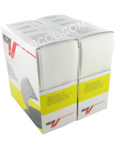 VELCRO® Brand white adhesive 50 mm wide box of 5 meters