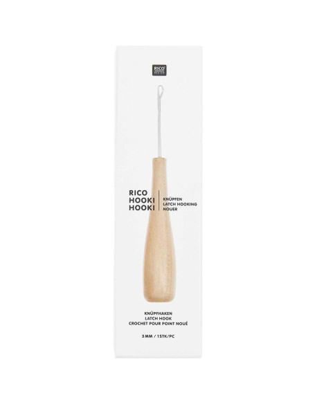 3 mm Hooki Hooki Rico latch hook for rug making