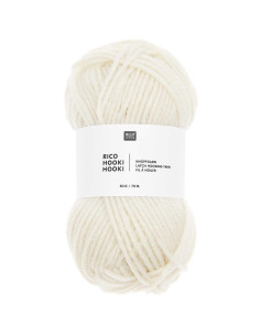 Rico Hooki Hooki Tie Yarn - Ecru