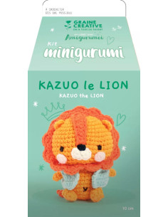 Crochet kit minigurumi - Kazuo the lion