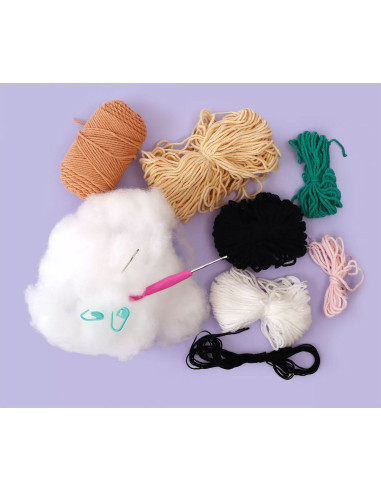 Minigurumi crochet kit - Nori the monkey