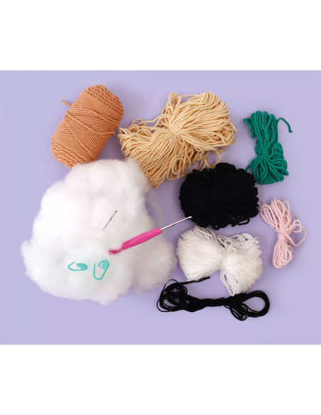 Minigurumi crochet kit - Nori the monkey
