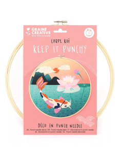 Punch needle kit - Koi Carp