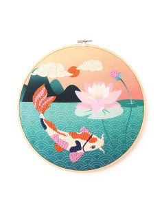 Punch needle kit - Koi Carp 2