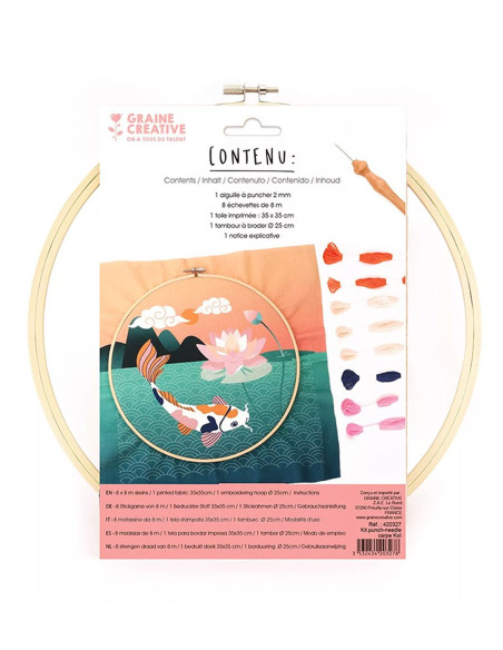 Punch needle kit - Koi Carp