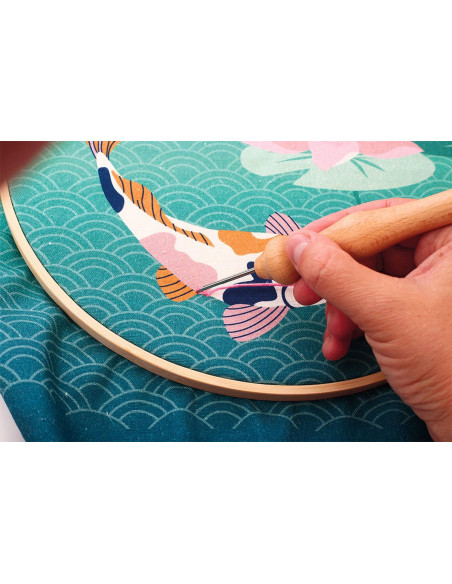 Punch needle kit - Koi Carp