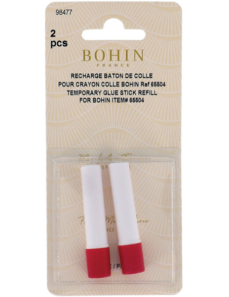 Set of 2 refills for Bohin temporary glue pencil