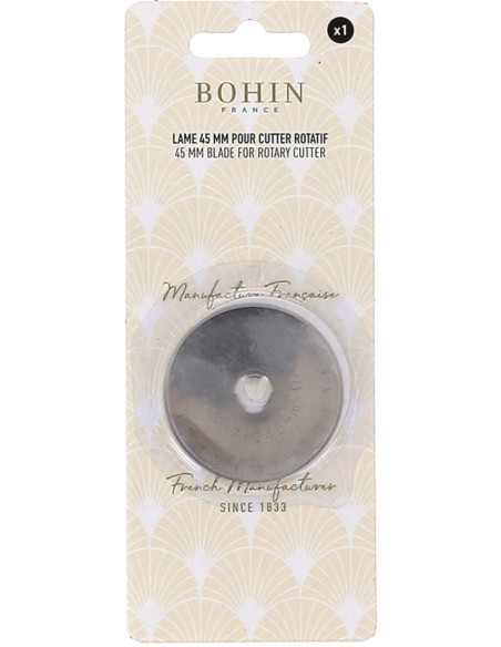1 replacement blade for Bohin rotary cutter - 45 mm