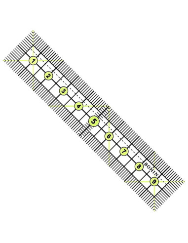 Mini patchwork and sewing ruler Bohin 2 x 10 cm