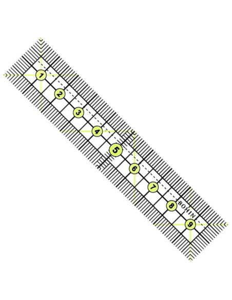 Mini patchwork and sewing ruler Bohin 2 x 10 cm