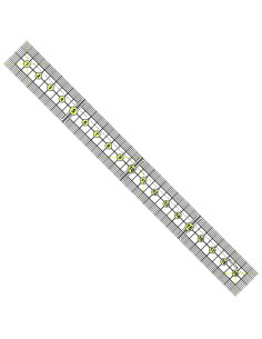 Bohin patchwork and sewing mini ruler 2 x 20 cm