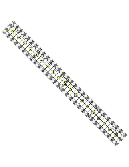 Bohin patchwork and sewing mini ruler 2 x 20 cm