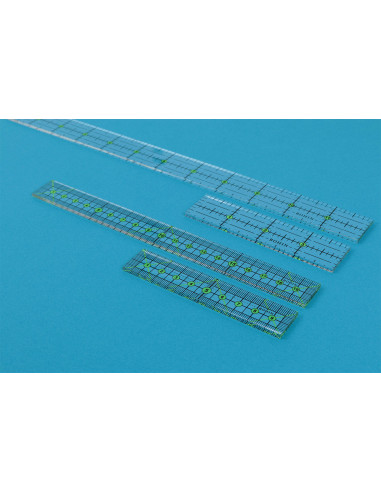 Bohin patchwork and sewing mini ruler 2 x 20 cm