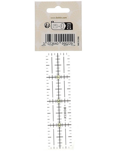 Mini patchwork and sewing ruler Bohin 1 x 4 inch