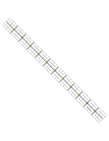 Bohin patchwork and sewing mini ruler 1 x 12 inch