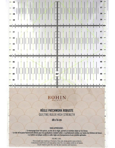 Bohin patchwork ruler 16 x 60 cm