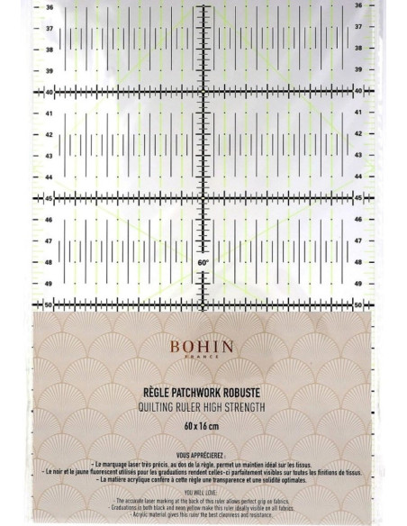 Bohin patchwork ruler 16 x 60 cm