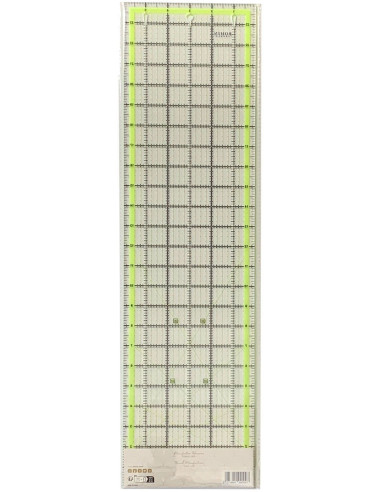 Bohin patchwork ruler with cutting slots 6 x 24 inch