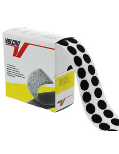 Box of 200 black VELCRO® Brand adhesive dots