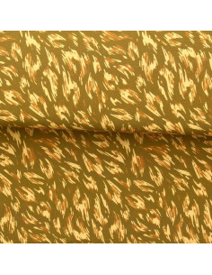 Fancy viscose fabric - Monique green and yellow