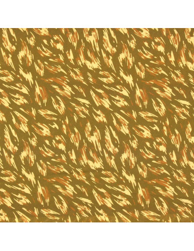 Fancy viscose fabric - Monique green and yellow