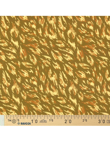Fancy viscose fabric - Monique green and yellow