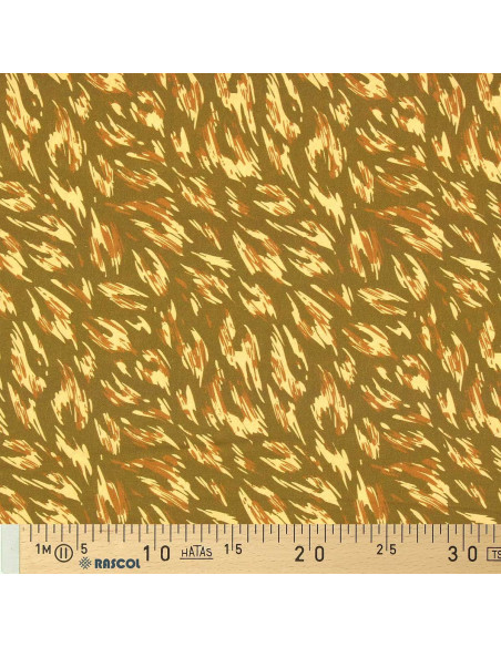 Fancy viscose fabric - Monique green and yellow