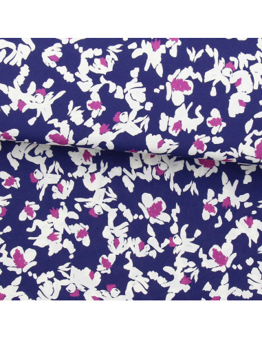 Fancy viscose fabric - Nawi blue and purple