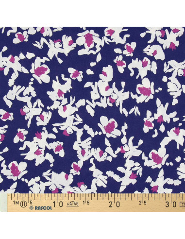 Fancy viscose fabric - Nawi blue and purple