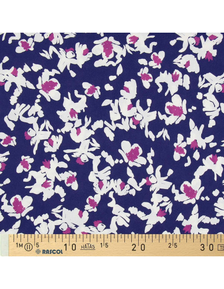 Fancy viscose fabric - Nawi blue and purple