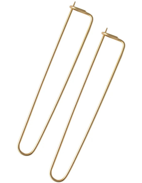 Set of 2 gold stitch stoppers for knitting 13 cm