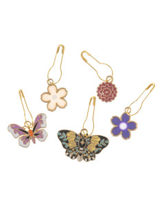 Set of 5 mesh markers - Butterfly Garden 2