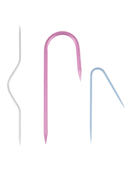 Set of 3 cable needles for knitting