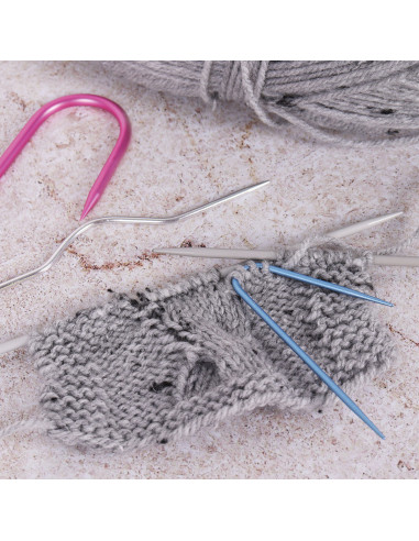 Set of 3 cable needles for knitting